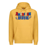 Mustard american dude Premium Hoodie - MaliasSmallBusiness