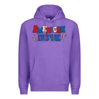 Purple american dude Premium Hoodie - MaliasSmallBusiness