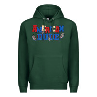 Sports Green american dude Premium Hoodie - MaliasSmallBusiness