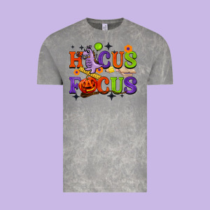 Hocus Focus Halloween Teacher Vintage Tee Designed By Barkaloodesign