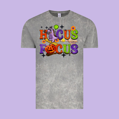 Hocus Focus Halloween Teacher Vintage Tee Designed By Barkaloodesign