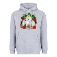 Heather Grey christmas simmental Heavyweight Hoodie - JahusDesignShop