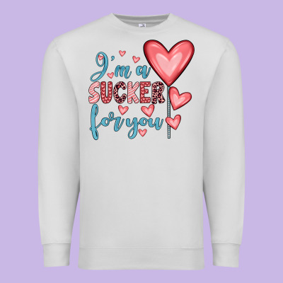 I'm A Sucker For You Premium Sweatshirt Designed By Jahusdesignshop
