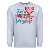 Heather Grey i'm a sucker for you Premium Sweatshirt - JahusDesignShop