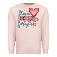 Pale Pink i'm a sucker for you Premium Sweatshirt - JahusDesignShop