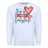 White i'm a sucker for you Premium Sweatshirt - JahusDesignShop