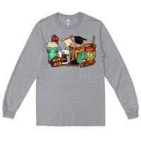 Heather Grey lawyer coffee cups Long Sleeve Tee - Zillion Design Studio