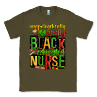 Army Green unapologetically pretty black and educated nurse Classic Tee - Zillion Design Studio