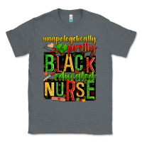 Charcoal Heather unapologetically pretty black and educated nurse Classic Tee - Zillion Design Studio