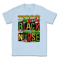 Dusty Blue unapologetically pretty black and educated nurse Classic Tee - Zillion Design Studio
