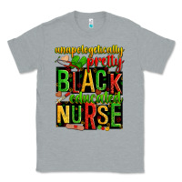 Heather Grey unapologetically pretty black and educated nurse Classic Tee - Zillion Design Studio