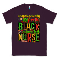Plum unapologetically pretty black and educated nurse Classic Tee - Zillion Design Studio