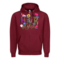 Burgundy hairstylist Zipper Hoodie - Zillion Design Studio