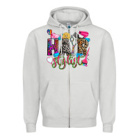 Dove Grey hairstylist Zipper Hoodie - Zillion Design Studio