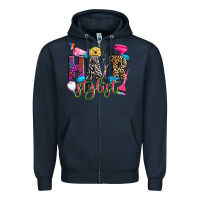 Navy hairstylist Zipper Hoodie - Zillion Design Studio
