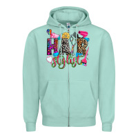 Seafoam hairstylist Zipper Hoodie - Zillion Design Studio