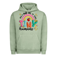 Pigment Oil Green its a good day to teach tiny humans Urban Hoodie - MaliasSmallBusiness