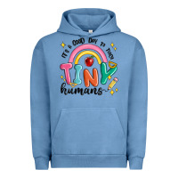 Pigment Pebble Blue its a good day to teach tiny humans Urban Hoodie - MaliasSmallBusiness