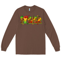 Chestnut power juneteenth Long Sleeve Tee - texasbilliewilder