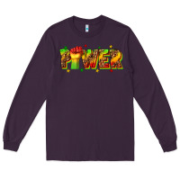Plum power juneteenth Long Sleeve Tee - texasbilliewilder