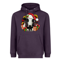 Plum christmas holstein Heavyweight Hoodie - JahusDesignShop
