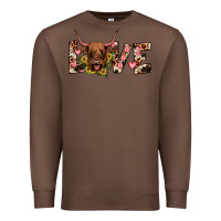 Chestnut highland cow love Premium Sweatshirt - JahusDesignShop