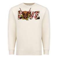 Sandshell highland cow love Premium Sweatshirt - JahusDesignShop