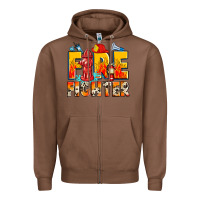 Chestnut firefighter Zipper Hoodie - Zillion Design Studio