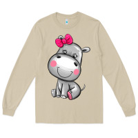Mushroom cute hippopotamus Long Sleeve Tee - AdoDesignShop