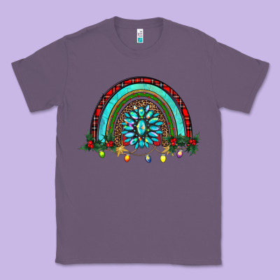 Gemstone Christmas Rainbow Classic Tee Designed By Ranaportraitstore