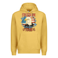 Antique Gold freedom born free tour 1776 Premium Hoodie - MaliasSmallBusiness