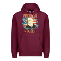 Burgundy freedom born free tour 1776 Premium Hoodie - MaliasSmallBusiness