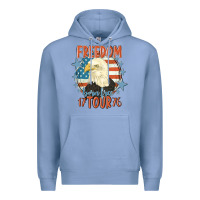 Colony Blue freedom born free tour 1776 Premium Hoodie - MaliasSmallBusiness
