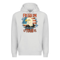 Dove Grey freedom born free tour 1776 Premium Hoodie - MaliasSmallBusiness