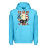 Ocean Blue freedom born free tour 1776 Premium Hoodie - MaliasSmallBusiness
