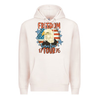 Pale Pink freedom born free tour 1776 Premium Hoodie - MaliasSmallBusiness