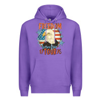Purple freedom born free tour 1776 Premium Hoodie - MaliasSmallBusiness