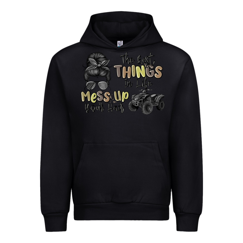 The Best Things In Life Mess Up Your Hair Urban Hoodie by MaliasSmallBusiness | Teevron