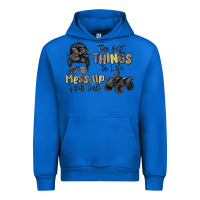 Cobalt the best things in life mess up your hair Urban Hoodie - MaliasSmallBusiness