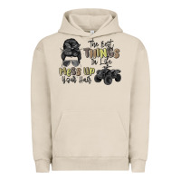 Pigment French Oak the best things in life mess up your hair Urban Hoodie - MaliasSmallBusiness