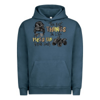 Pigment Midnight Navy the best things in life mess up your hair Urban Hoodie - MaliasSmallBusiness