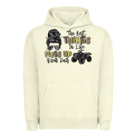 Pigment Pistachio the best things in life mess up your hair Urban Hoodie - MaliasSmallBusiness