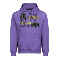 Tulip the best things in life mess up your hair Urban Hoodie - MaliasSmallBusiness