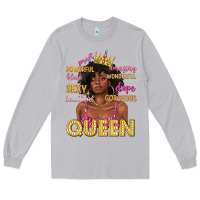 Moon Dust queen afro woman Long Sleeve Tee - texasbilliewilder
