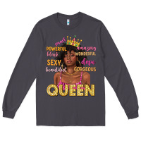 Smoke queen afro woman Long Sleeve Tee - texasbilliewilder