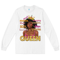 White queen afro woman Long Sleeve Tee - texasbilliewilder