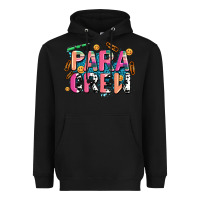 Black para crew Heavyweight Hoodie - AdoDesignShop