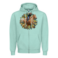 Seafoam sunflower rodeo Zipper Hoodie - RanaPortraitStore