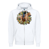 White sunflower rodeo Zipper Hoodie - RanaPortraitStore