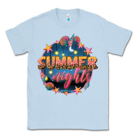 Dusty Blue summer nights Classic Tee - texasbilliewilder